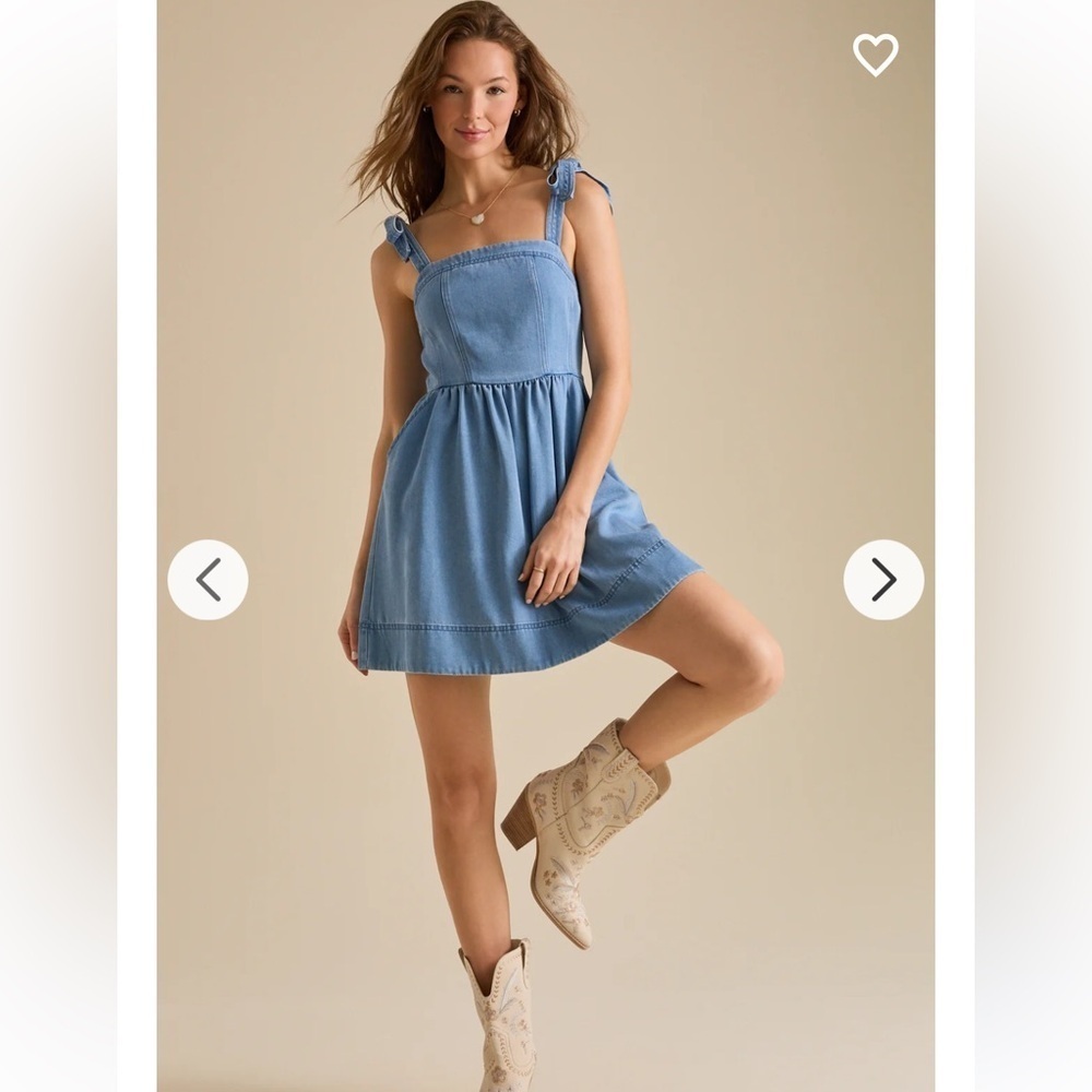 Morgan Denim Mini Dress Altar’d State New with Tags
